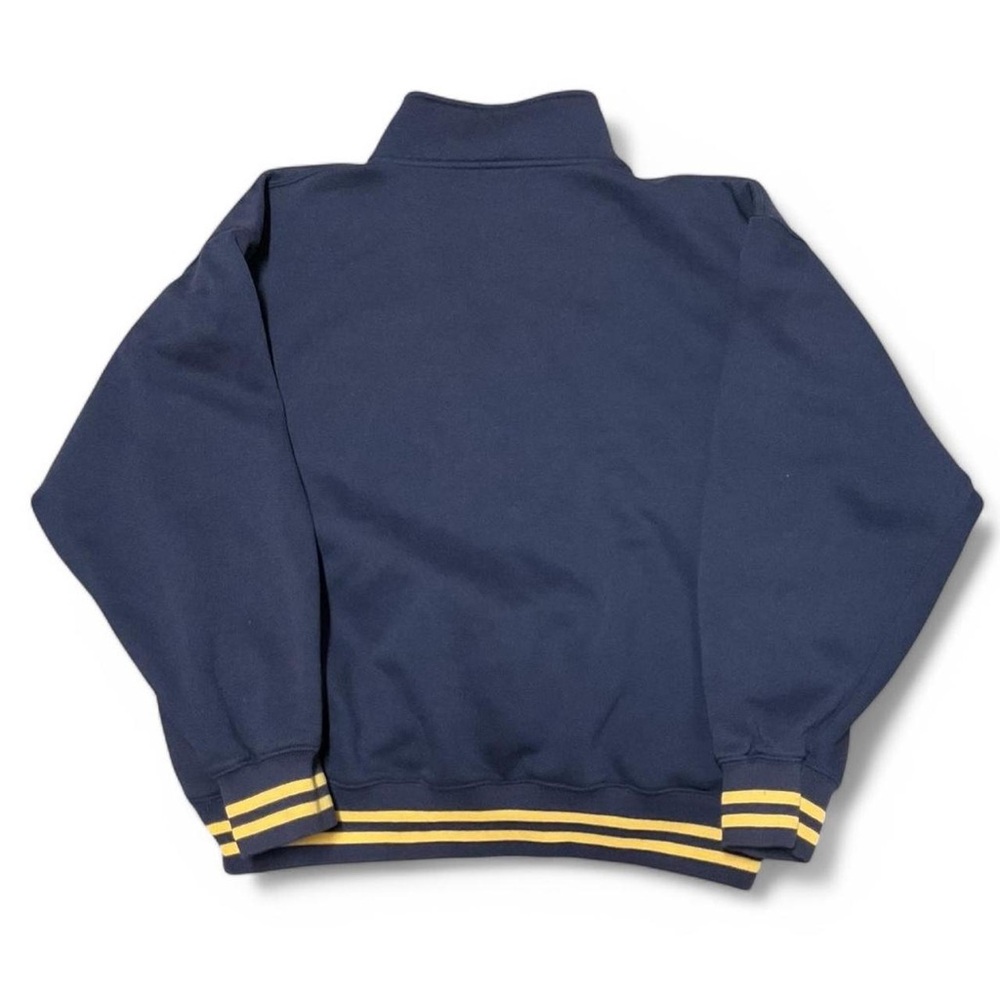 Vintage Old Navy Dark Blue Sweatshirt with Yellow Accents - Picture 2 of 4